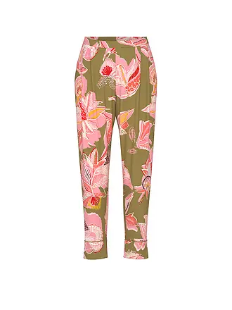 MEY | Pyjamahose 7/8 FLOWER WHIRL golden fern | 